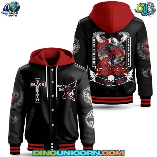 Black Sabbath Band Hooded Baseball Jacket