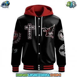 Black Sabbath Band Hooded Baseball Jacket