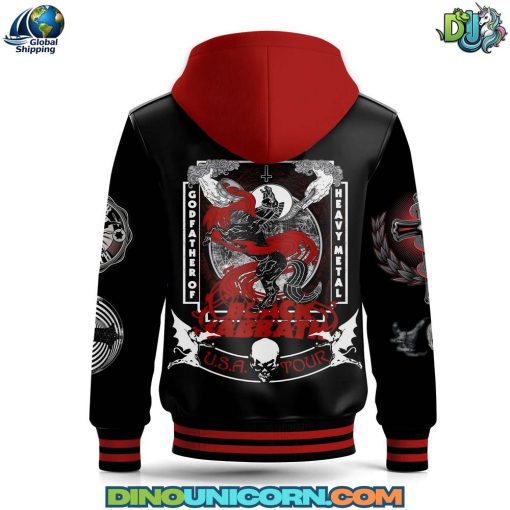 Black Sabbath Band Hooded Baseball Jacket