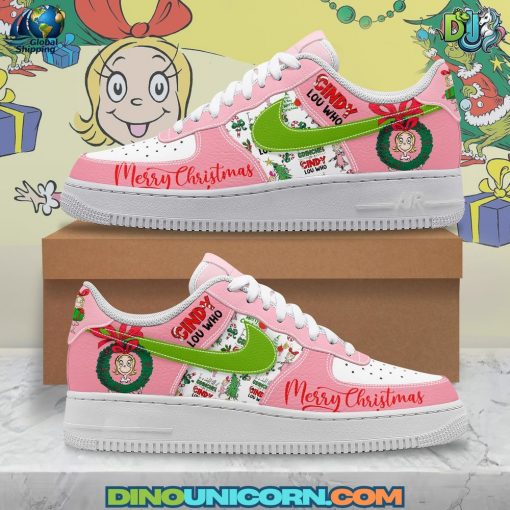 Cindy Lou Who Merry Christmas Air Force 1 Sneaker