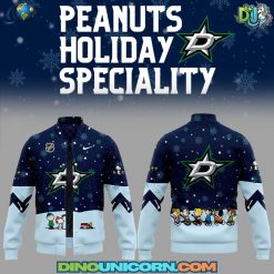 Dallas Stars NHL Peanuts x Snoopy Night Nike Baseball Jacket