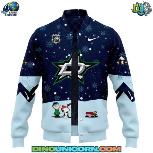 Dallas Stars NHL Peanuts x Snoopy Night Nike Baseball Jacket