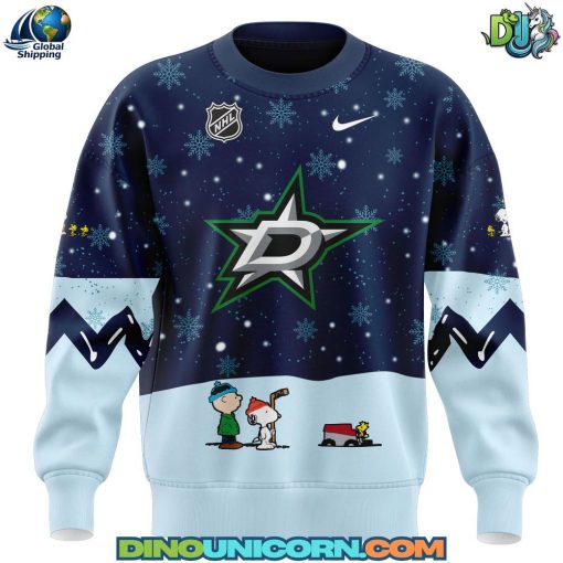 Dallas Stars NHL Peanuts x Snoopy Night Sweatshirt