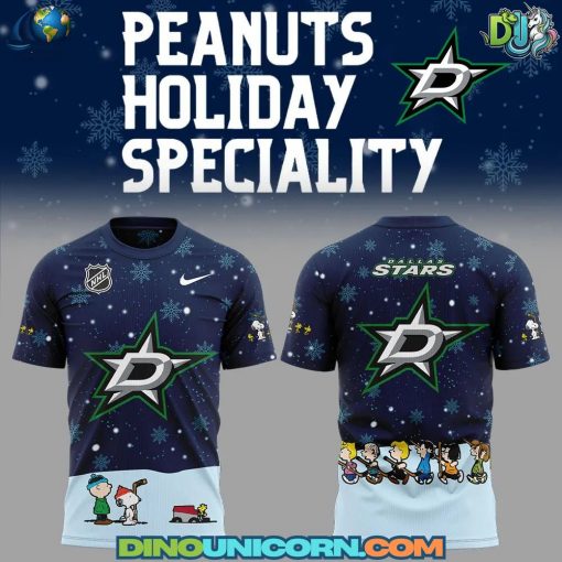 Dallas Stars NHL Peanuts x Snoopy Night T-Shirt