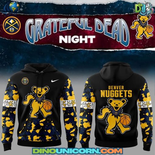 Denver Nuggets NBA x Grateful Dead Night Hoodie