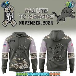 Detroit Lions NFL Salute to Service Club Hoodie
