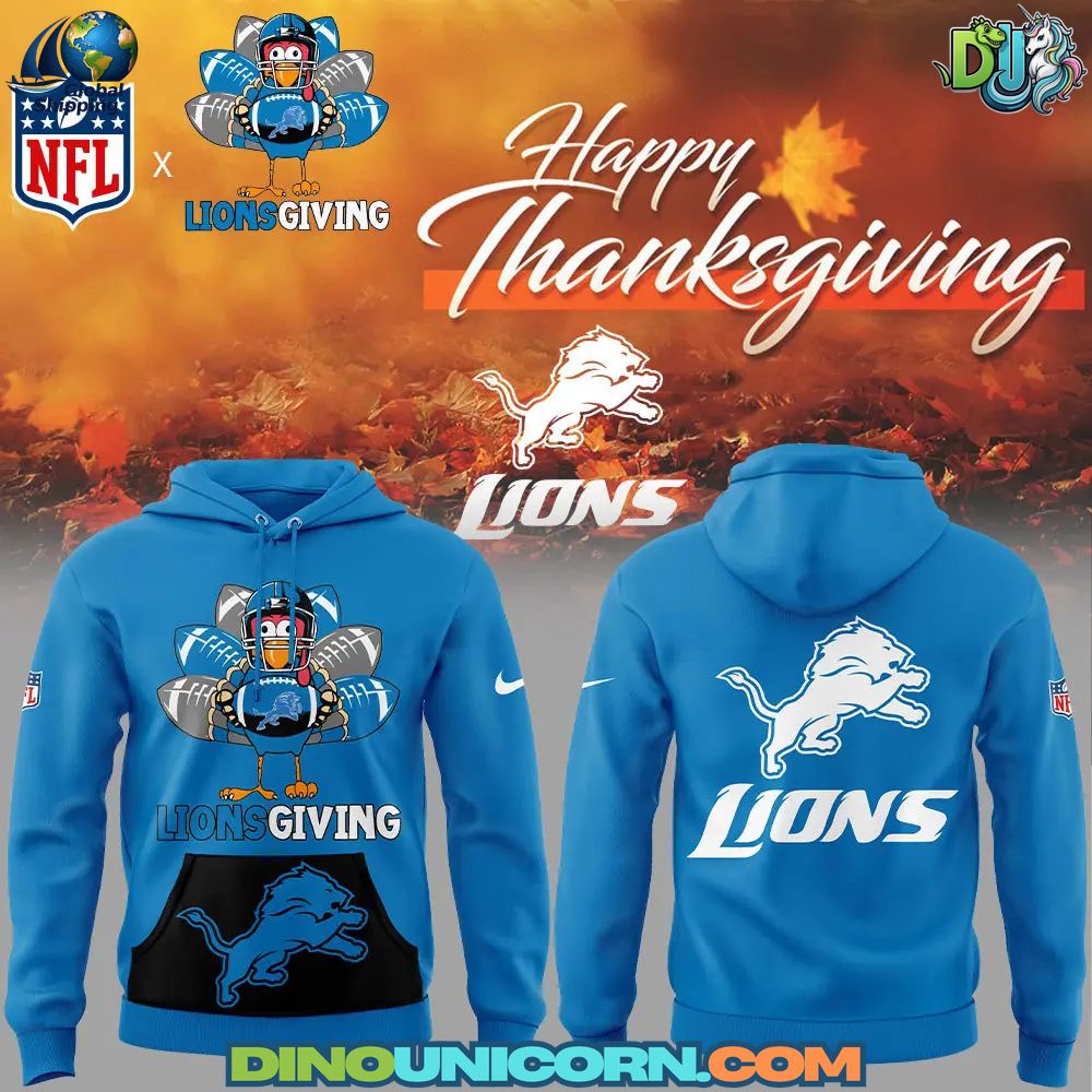 Detroit Lions NFL Thanksgiving Day Hoodie Detroit Lions NFL Thanksgiving Day Hoodie
