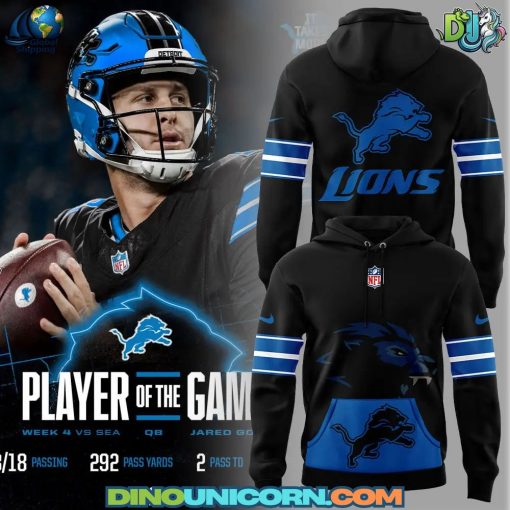Detroit Lions NFL Uniform Black Hoodie