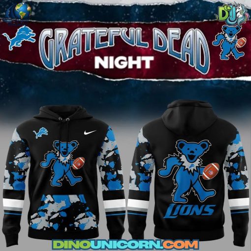 Detroit Lions NFL x Grateful Dead Night Hoodie