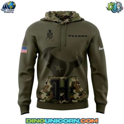 Houston Texans NFL New Army Camo Pullover Hoodie