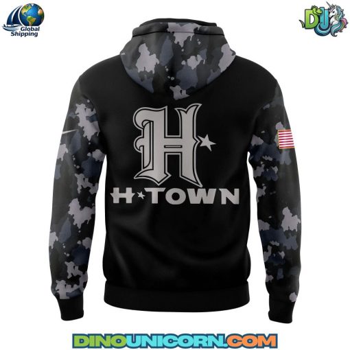 Houston Texans NFL New Black Camo Pullover Hoodie