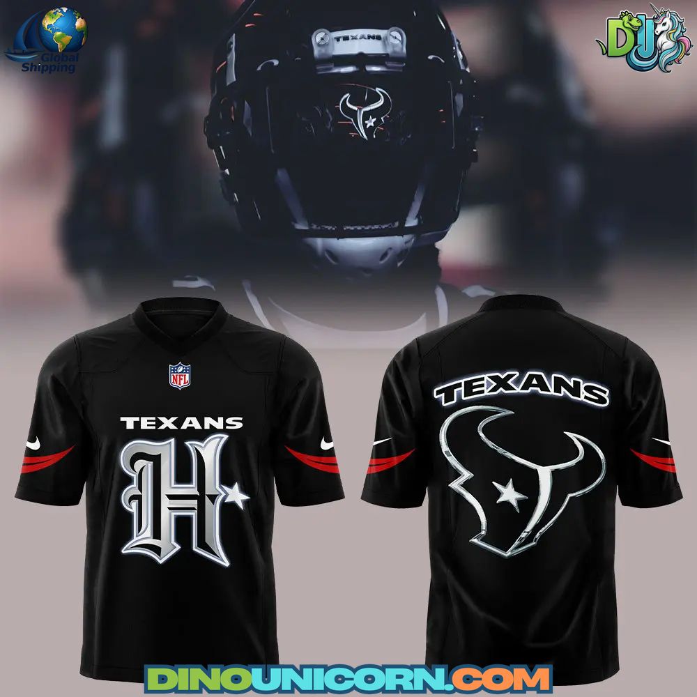 Houston Texans NFL UNIFORM Battle Black Football Jersey Houston Texans NFL UNIFORM Battle Black Football Jersey