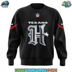 Houston Texans NFL UNIFORM Battle Black Sweatshirt