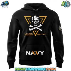 Navy Midshipmen Footbal NCAA Black Hoodie