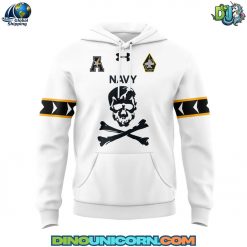 Navy Midshipmen Football NCAA White Hoodie