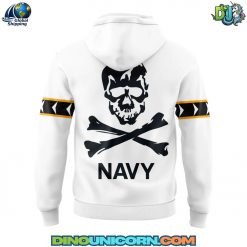 Navy Midshipmen Footbal NCAA White Hoodie