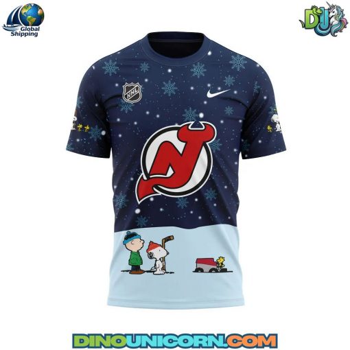 New Jersey Devils NHL Peanuts x Snoopy Night T-Shirt