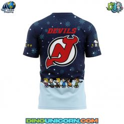New Jersey Devils NHL Peanuts x Snoopy Night Nike TShirt