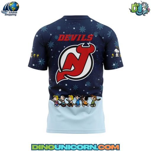 New Jersey Devils NHL Peanuts x Snoopy Night T-Shirt