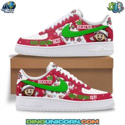 Ohio State Buckeyes Football NCAA Merry Christmas Air Force 1 Sneaker