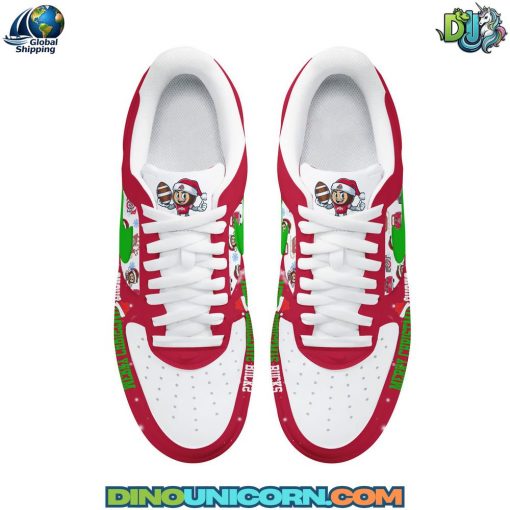 Ohio State Buckeyes Football NCAA Merry Christmas Air Force 1 Sneaker