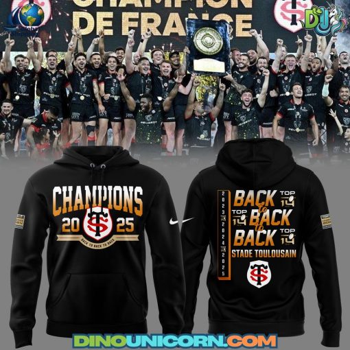 Stade Toulousain Champions TOP 14 Rugby 2025 Hoodie