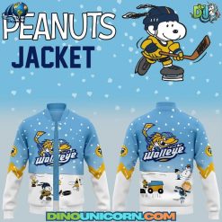 Toledo Walleye Hockey PEANUTS Baseball Jacket