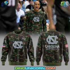 UNC Basketball Coach Hubert Davis Camo Sweater