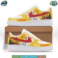 Winnie The Pooh Merry Christmas Air Force 1 Sneaker