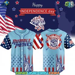 Binghamton Rumble Ponies MiLB Happy Independence Day Baseball Jersey