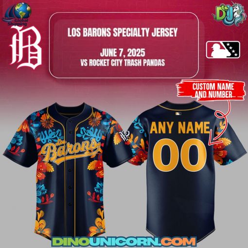 Birmingham Barons MiLB Baseball Jersey