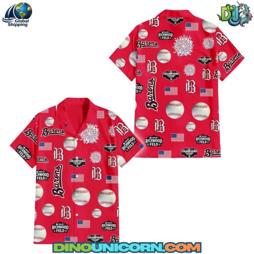 Birmingham Barons MiLB Hawaiian Shirt