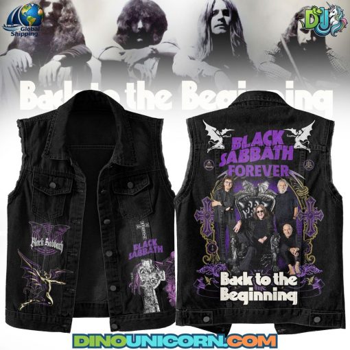 Black Sabbath Back to the Beginning Sleeveless Denim Jacket