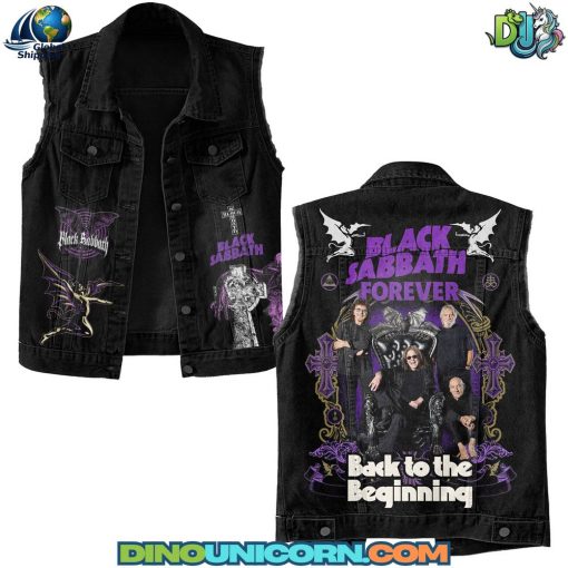 Black Sabbath Back to the Beginning Sleeveless Denim Jacket