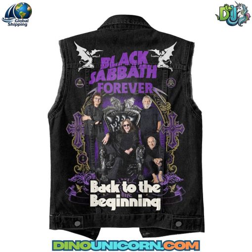 Black Sabbath Back to the Beginning Sleeveless Denim Jacket