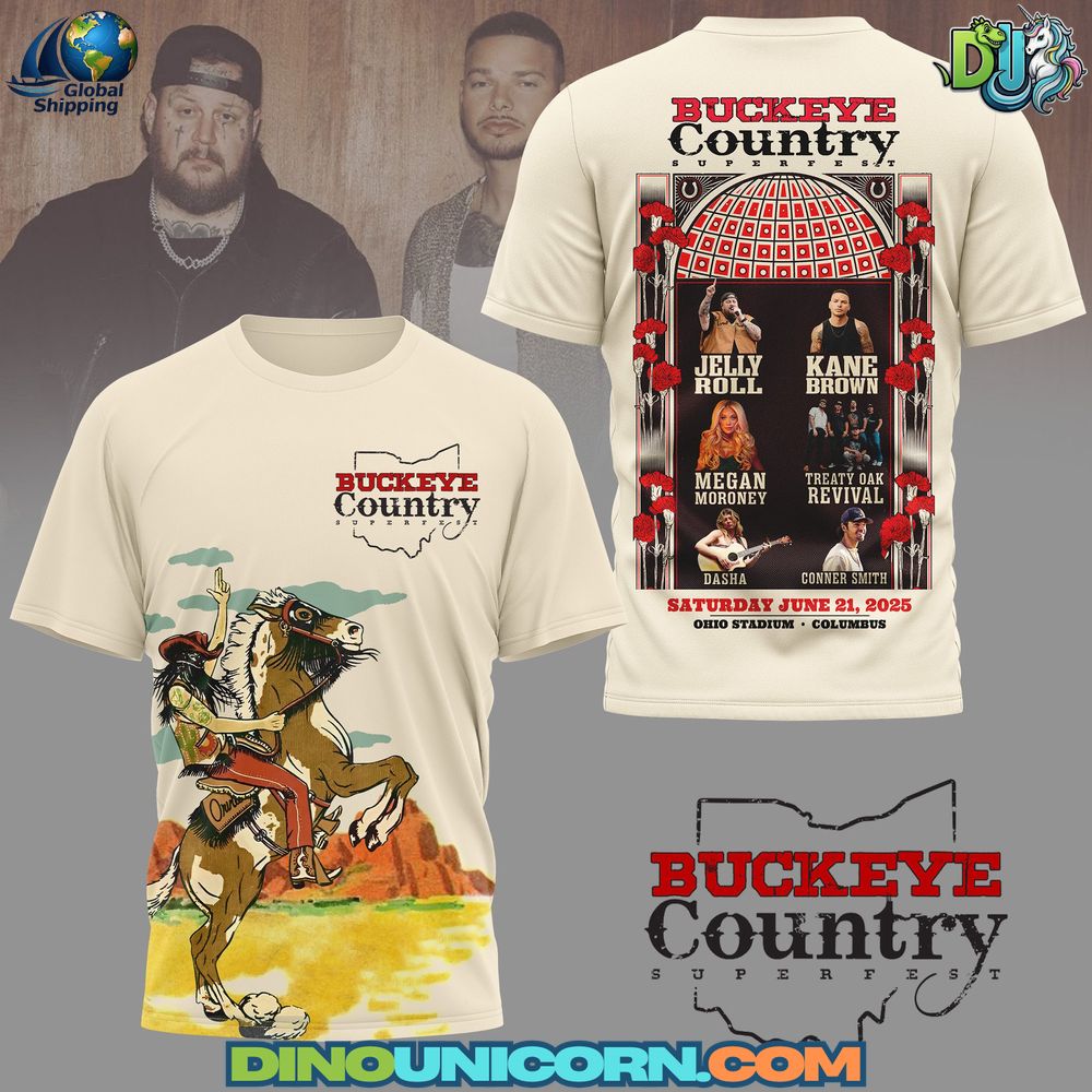 Buckeye Country Superfest 2025 Tshirt Buckeye Country Superfest 2025 T-shirt