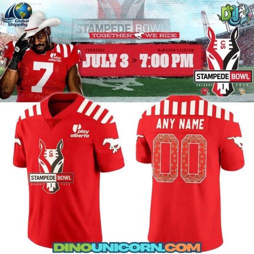 Calgary Stampeders CFL x 2025 Stampede Bowl Football Jerseys