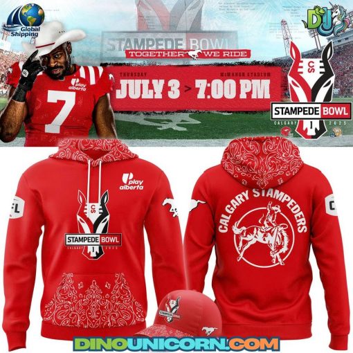 Calgary Stampeders CFL x 2025 Stampede Bowl Hoodie