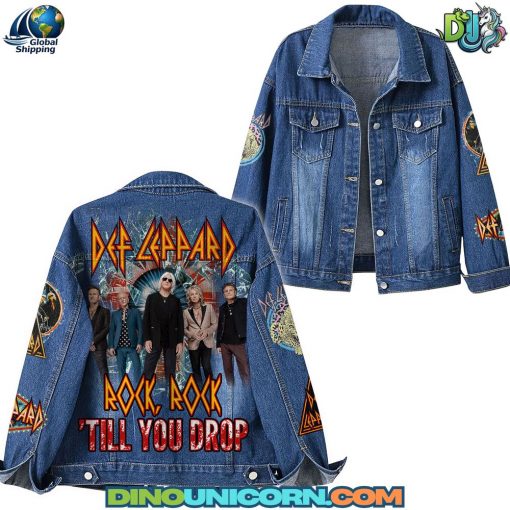 Def Leppard Till You Drop Denim Jacket