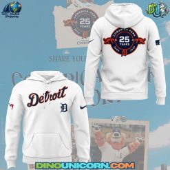 Detroit Tigers MLB Celebrating The 25th Anniversary Of Comerica Park Hoodie