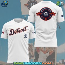 Detroit Tigers MLB Celebrating The 25th Anniversary Of Comerica Park T-shirt