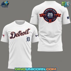 Detroit Tigers MLB Celebrating The 25th Anniversary Of Comerica Park T-shirt