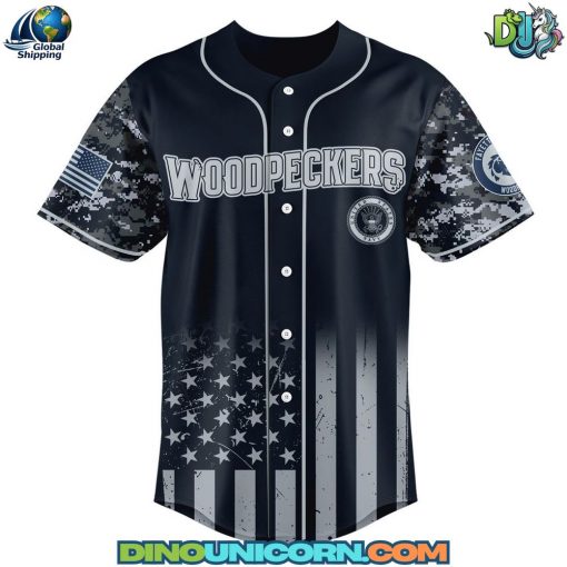 Fayetteville Woodpeckers MiLB x U.S. NAVY 250th Birthday Baseball Jersey