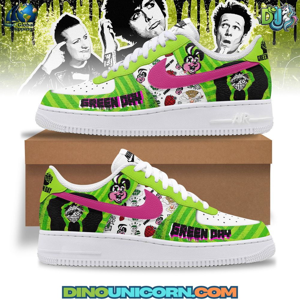 Green Day Air Force 1 Sneaker Green Day Air Force 1 Sneaker