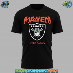 Las Vegas Raiders NFL x Lady Gaga The Mayhem Ball Tour 2025 T-shirt