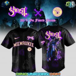 Milwaukee Brewers MLB x Ghost Band World Tour 2025 Baseball Jersey