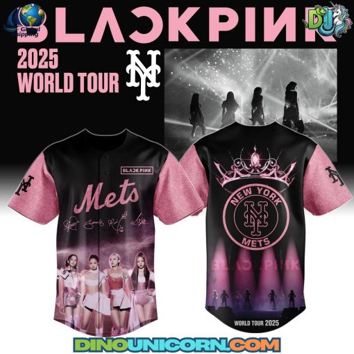 New York Mets MLB x Blackpink Baseball Jersey