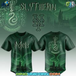 New York Mets MLB x Harry Potter Slytherin Baseball Jersey