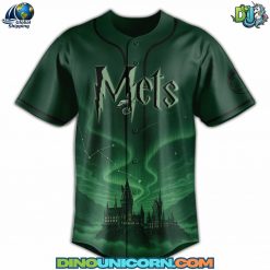New York Mets MLB x Harry Potter Slytherin Baseball Jersey