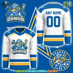Roanoke Rail Yard Dawgs SPHL White Hockey Jersey